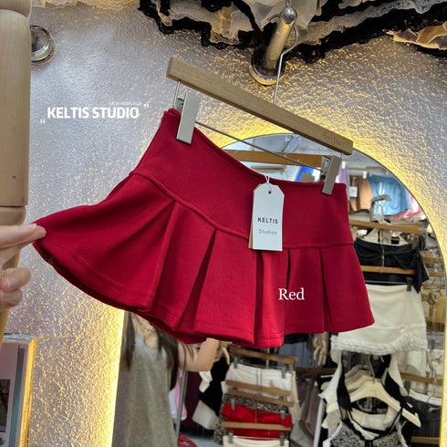 Pleated Mini Skort